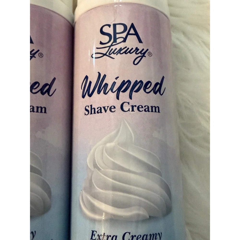 Spa Luxury Whipped Shave Cream Vanilla Coconut 5oz Lot of 2 Coconut Oil Aloe